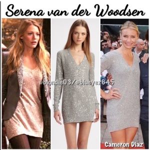 Stella McCartney v-neck sequin sweater dress It 42/US 8